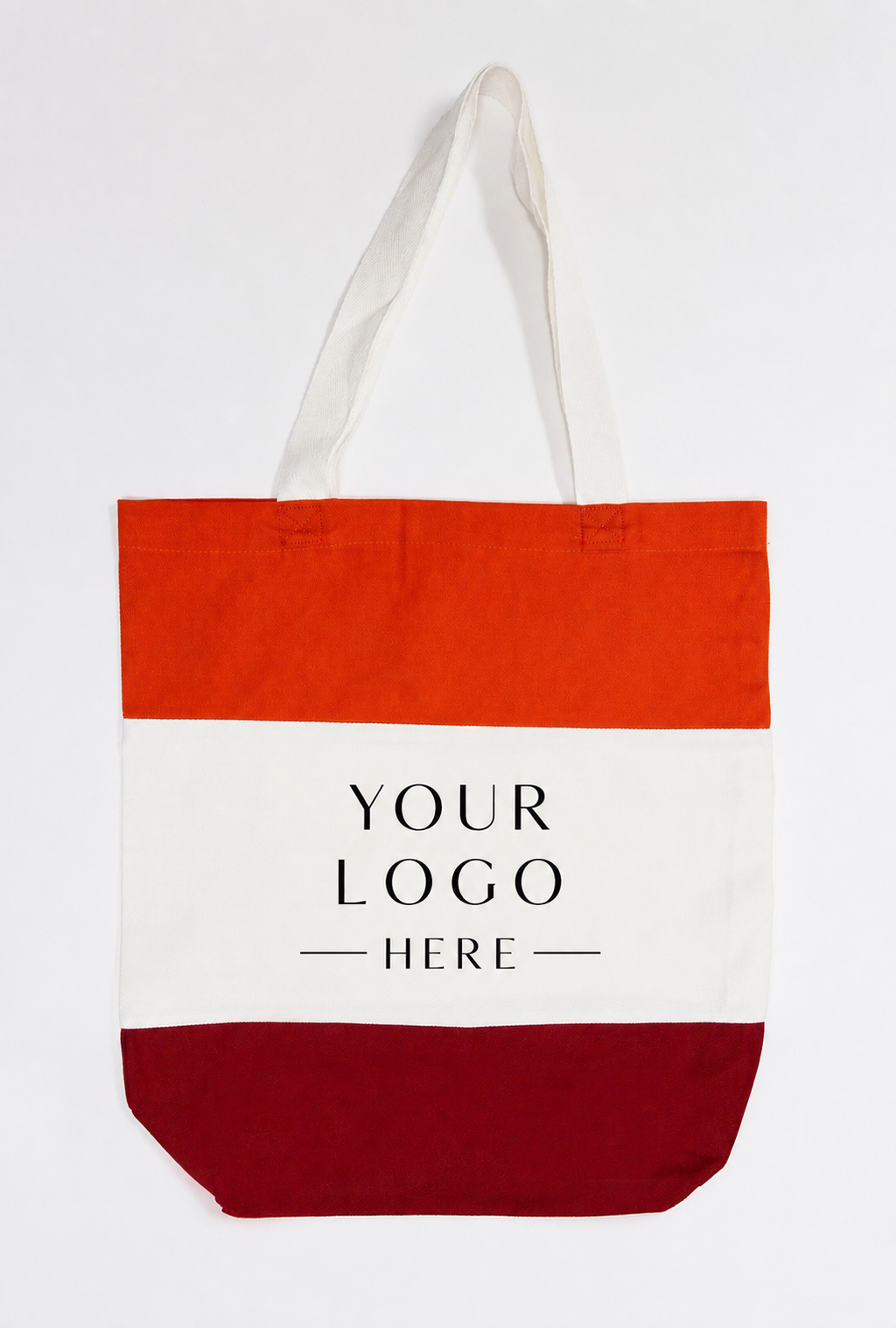 Custom DTF Color Block Tote Bag