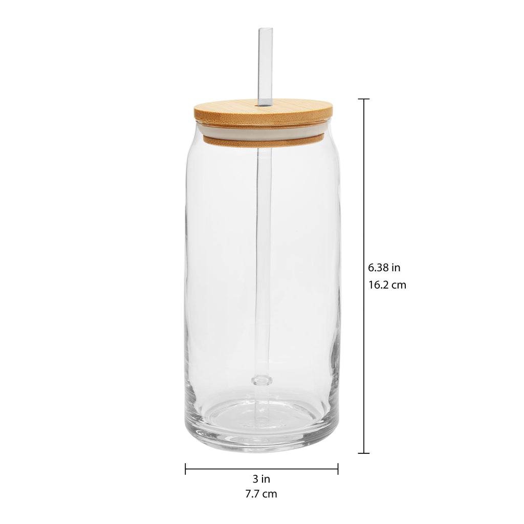 Glass dimensions showing approximately 6.38 inches tall and 3 inches wide