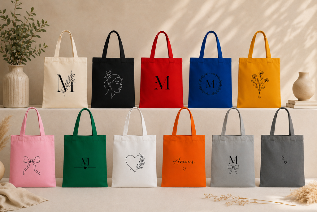 Custom DTF 12 oz Cotton Canvas Tote Bag