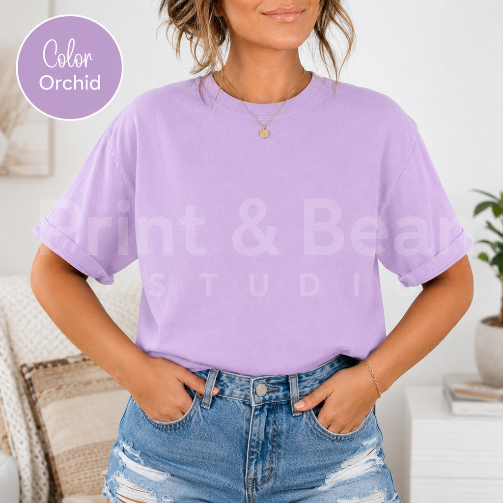 Custom Comfort Colors 1717, DTF Printed Logo Shirt