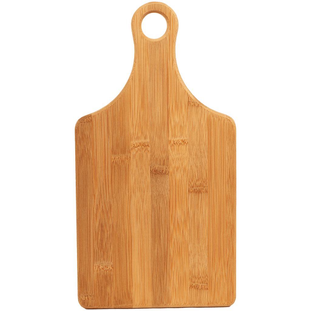 Custom Engraved Bamboo Paddle Shape Cutting Board