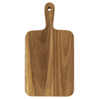 Custom Engraved Acacia Cutting Board with Drip Ring and Corner Hole