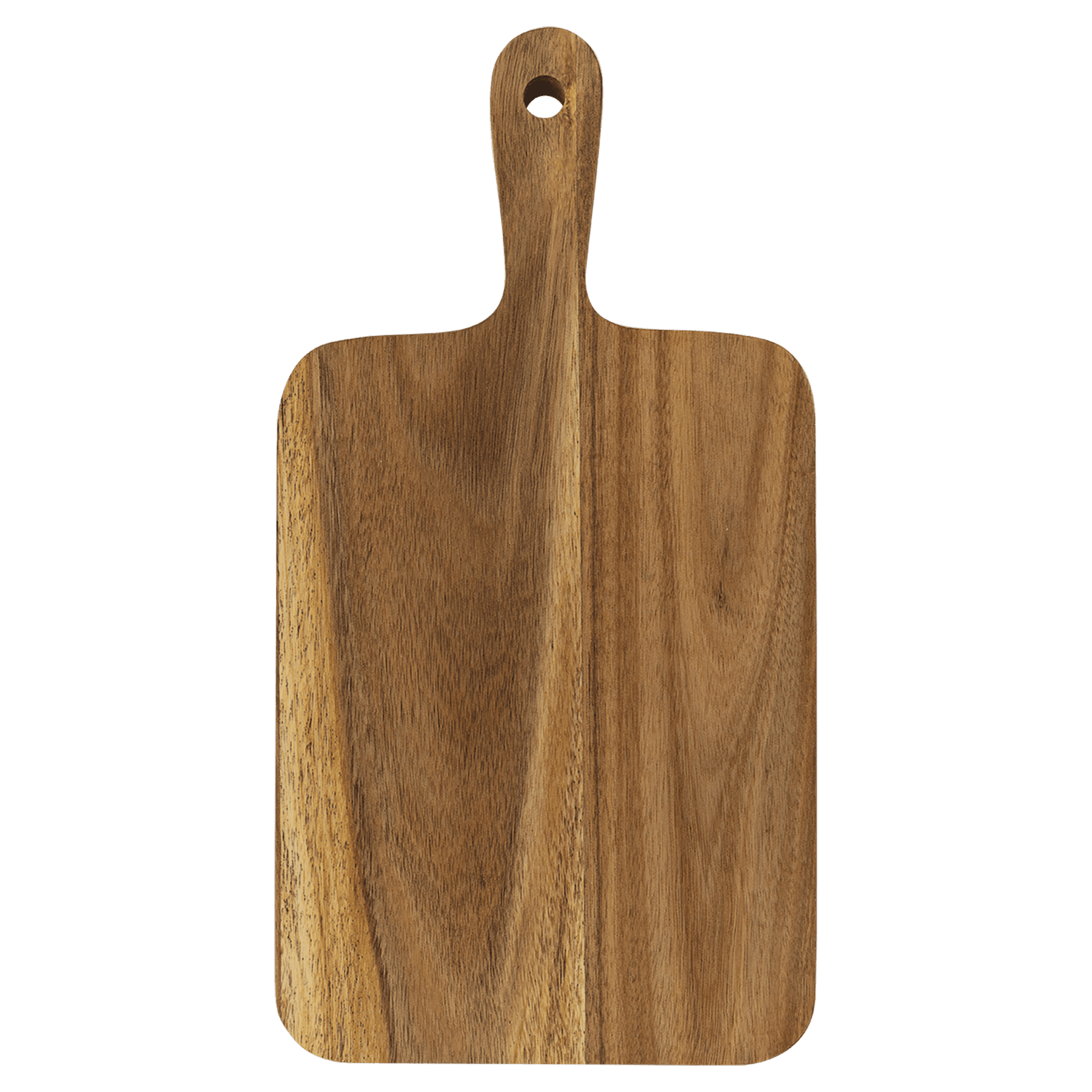 Custom Engraved Acacia Cutting Board with Drip Ring and Corner Hole