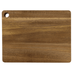 Custom Engraved Acacia Cutting Board with Drip Ring and Corner Hole