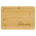 Custom Engraved Bamboo Cutting Board with Drip Ring