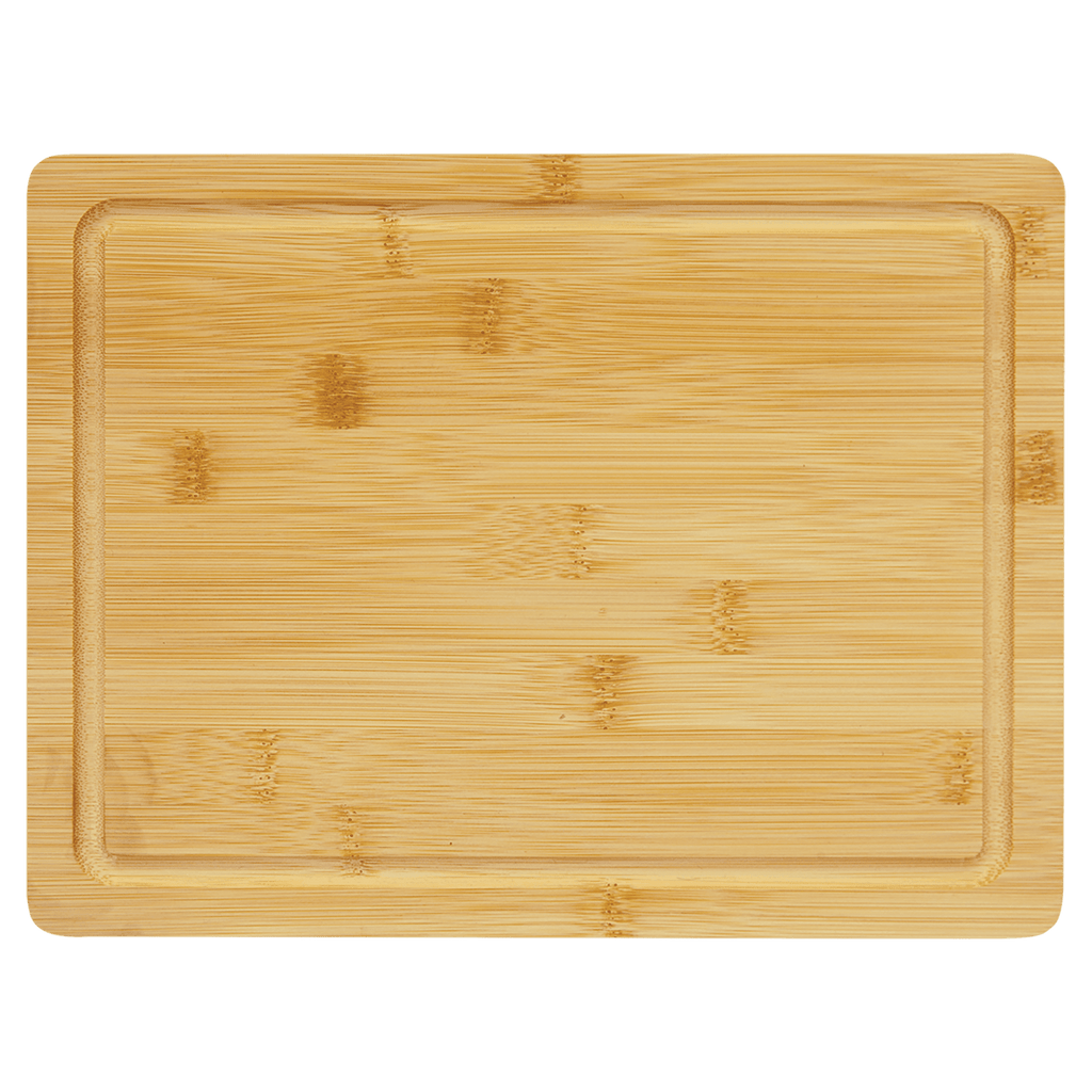 Custom Engraved Bamboo Cutting Board with Drip Ring