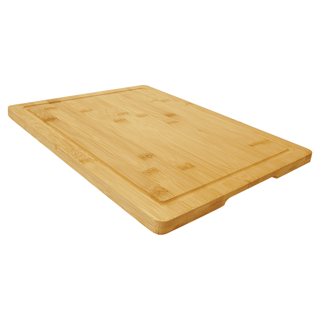 Custom Engraved Bamboo Cutting Board with Drip Ring