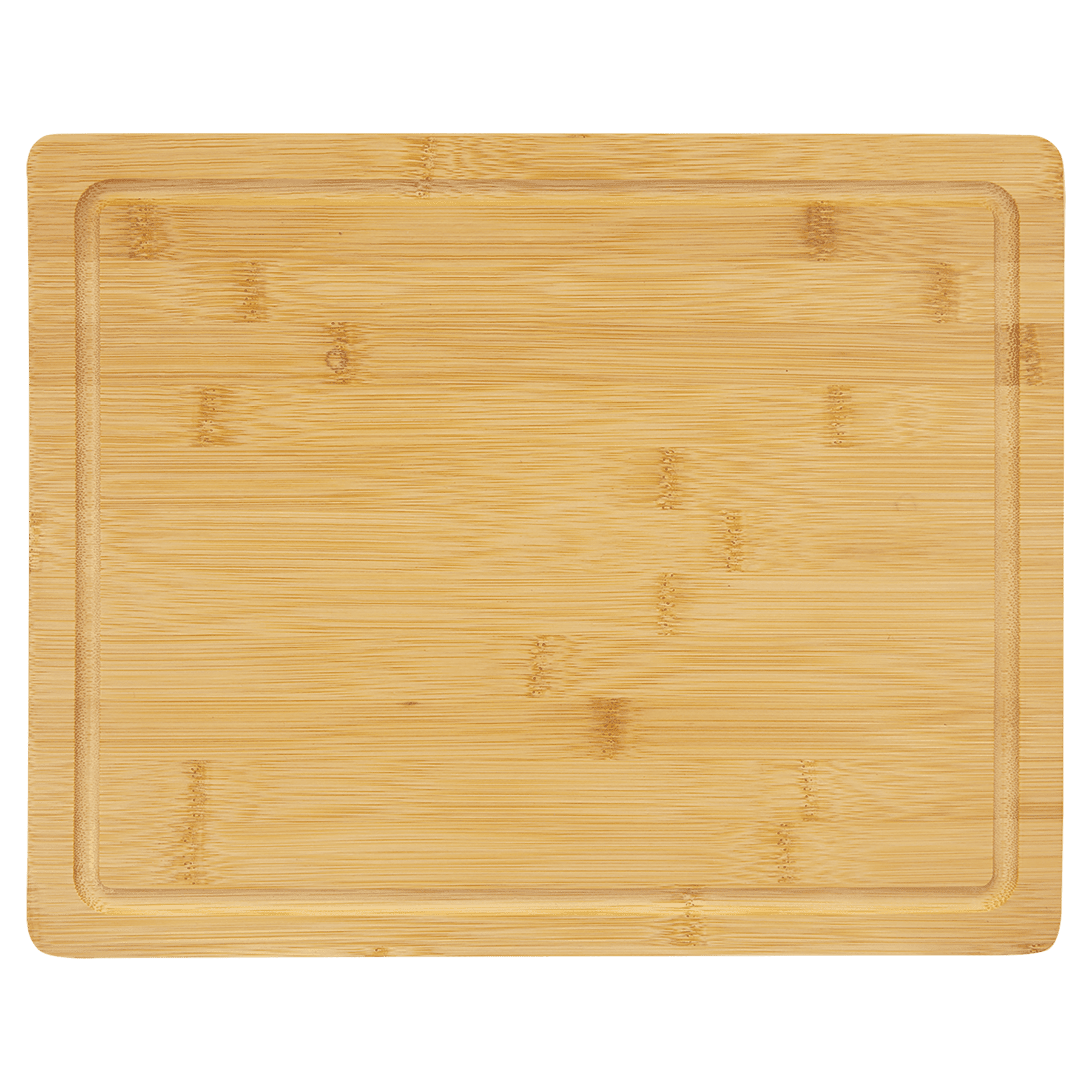 Custom Engraved Bamboo Cutting Board with Drip Ring