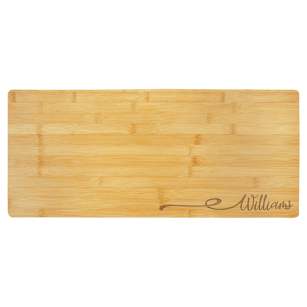 Custom Engraved Bamboo Charcuterie and Cutting Board