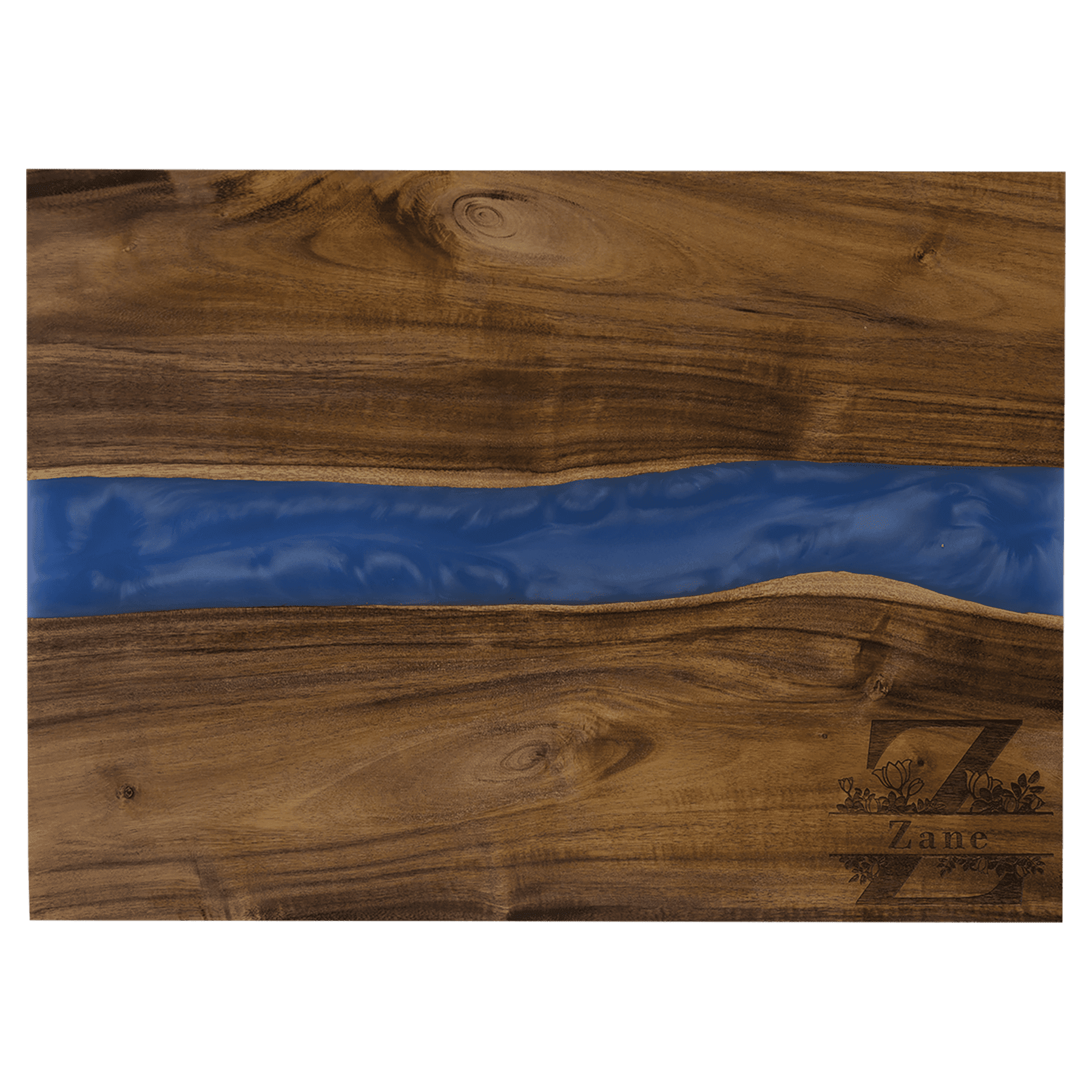 Custom Engraved Acacia Pearl Resin Serving Board