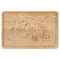 Custom Engraved Maple Cutting Board with Drip Ring