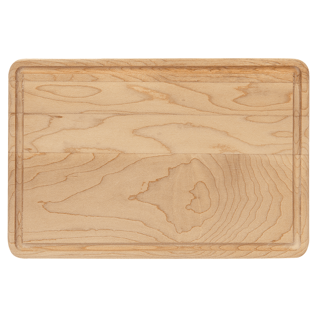 Custom Engraved Maple Cutting Board with Drip Ring