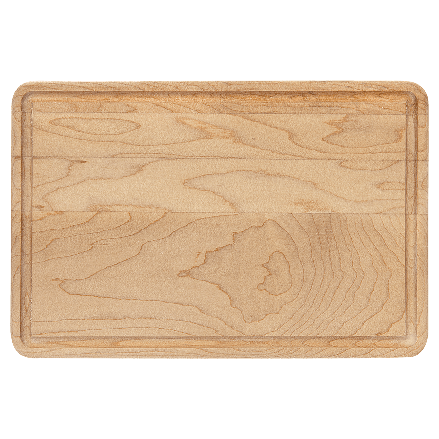 Custom Engraved Maple Cutting Board with Drip Ring