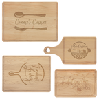 Custom Engraved Maple Cutting Board with Drip Ring