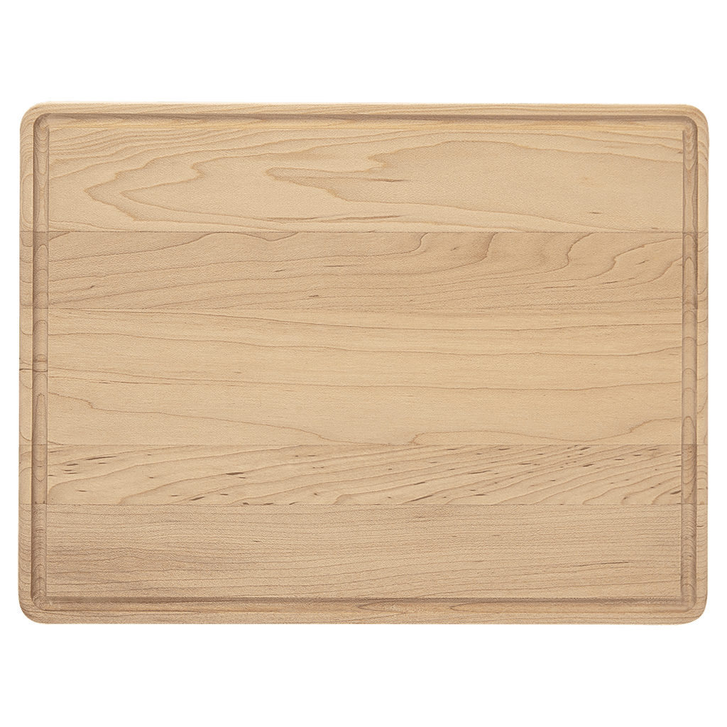 Custom Engraved Maple Cutting Board with Drip Ring