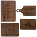 Custom Engraved Walnut Cutting Board with Drip Ring